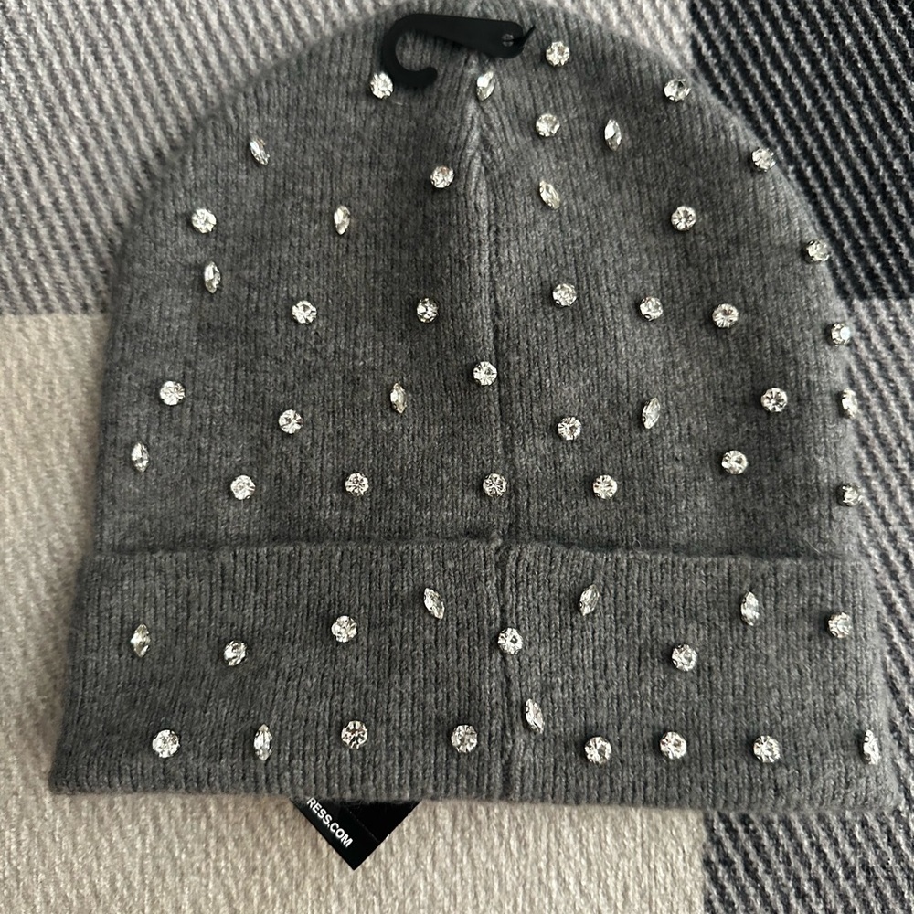 Express bling toboggan grey new with tags